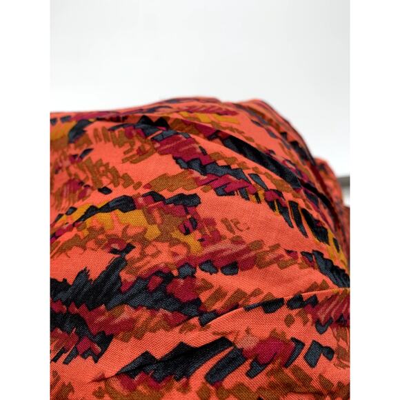 EVEREVE NWT Peyton Jensen Teddi Red Orange Abtract Maxi Dress // XS - Picture 6 of 6